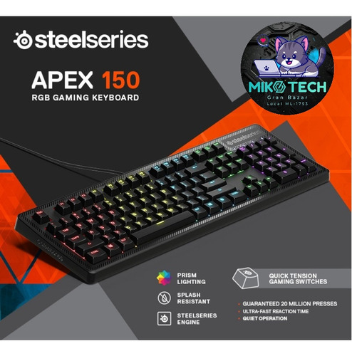 Teclado Steelseries Apex 150 Rgb