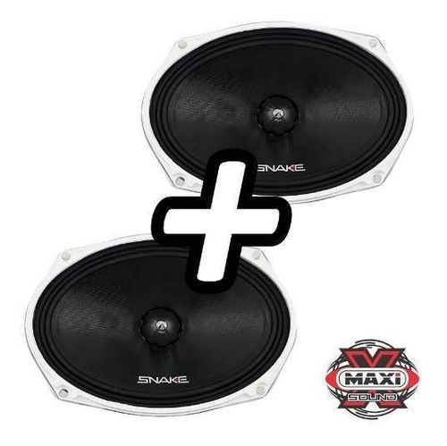 Imagem 2 de 6 de Par De Falante Médio Snake 6x9 Polegadas Esv 220 Rms 4 Ohms