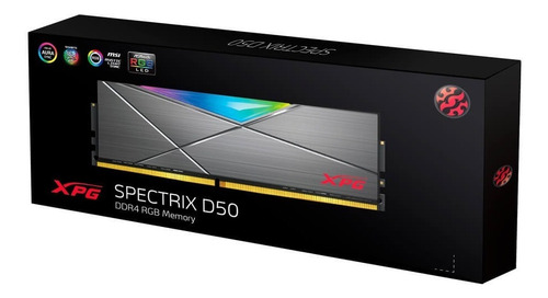 Memoria Ram Xpg Spectrix D50 Rgb 8gb Ddr4 3600mhz Cl16 Dimm