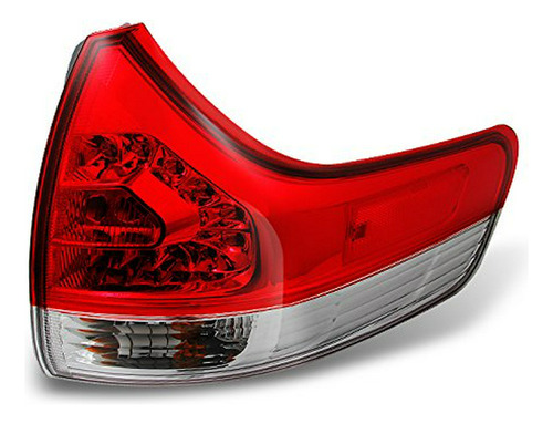 Para Toyota Sienna Suv Rojo Transparente Trasero Luz De Fren
