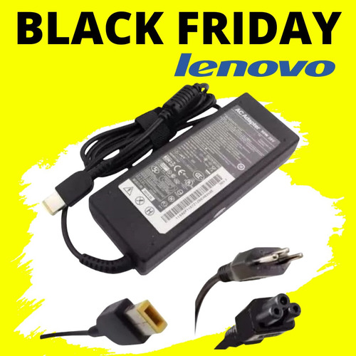 Imagem 1 de 4 de Carregador Fonte Lenovo T440 T450 T460 T470 Plug Retangular