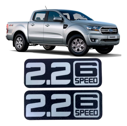 Par Adesivo Ford Ranger 2.2 Six Speed 2014 Rgar01