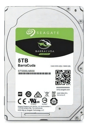 Disco duro interno Seagate Barracuda ST5000LM000 5TB