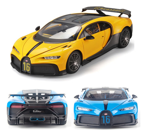 E Bugatti Chiron Miniatura Metal Supercoches Versión Fina E