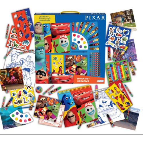 Imagen 2 de 7 de Set Xl Arte Disney Granja Peppa Acuarelas Juego Pintar