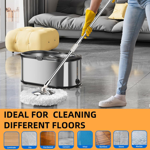 Mop Replacement Heads For Spin Mop, Microfiber Spin Mop Refi