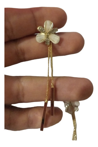 Aretes De Flor Con Piedras Pendientes Para Mujer