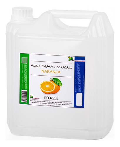 Aceite De Masajes Naranja - Bidon 5 Litros