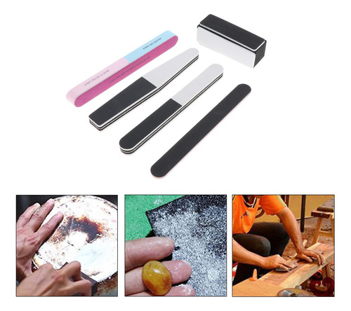 5pcs Modelo Herramientas Lijado Palos Set Limas De Estilo 2