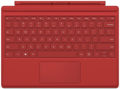 Teclado Para Microsoft Surface Pro - Rojo