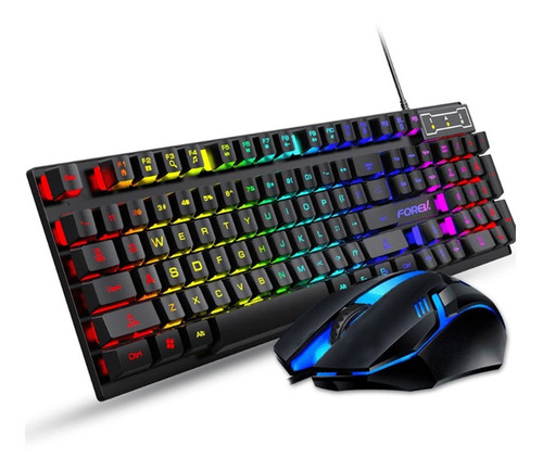 Combo Gamer Teclado Rgb + Mouse Forev Fv-q3055 | Css ® 