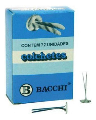 Colchete Latonado N.15 - Com 72 Bacchi