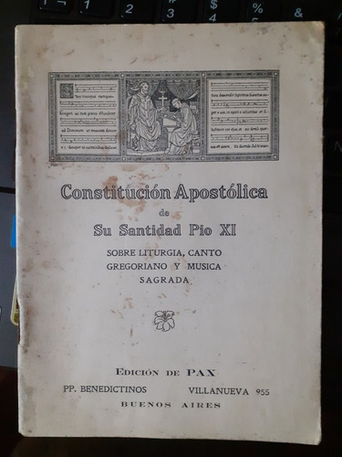 Constitución Apostólica Pío Xi Liturgia Canto Gregoriano Mu