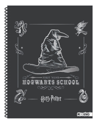 Cuaderno Universitario Harry Potter Cuadriculado Mooving Color 1