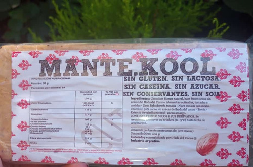 Imagen 3 de 10 de Postre Mantecol 100% Almendra , Sin Azucar Ni Mani Aplv Keto