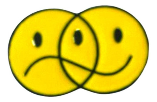 Pin Broche Smile Triste Feliz