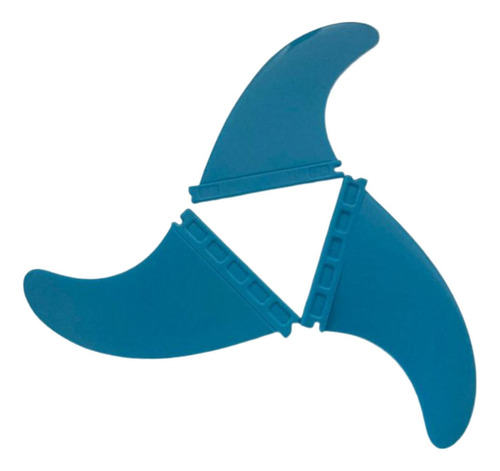 Stand Up Paddle Board Fin Surfboard Tail Fin 3 Unids / Azul
