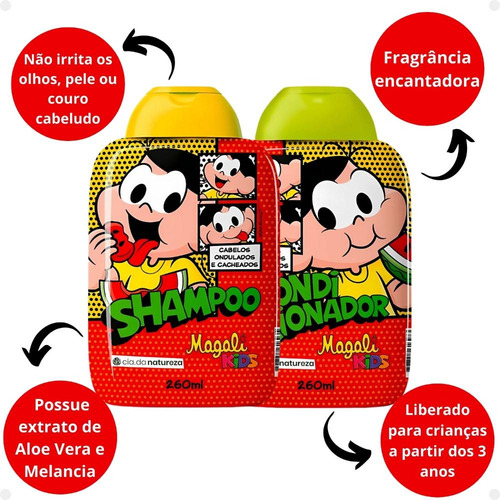 Kit Cia Da Natureza Magali Cabelos Ondulados Cacheados Com 2