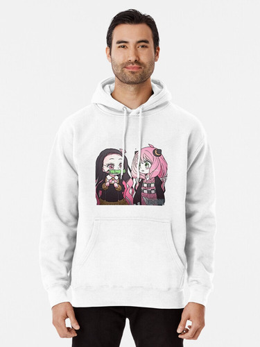 Buzo Canguro Nezuko Y Aria Anime Unisex