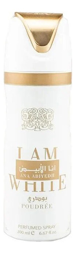 Perfume en Aerosol Ana Abiyedh Poudree Lattafa (I Am White) 200 ml