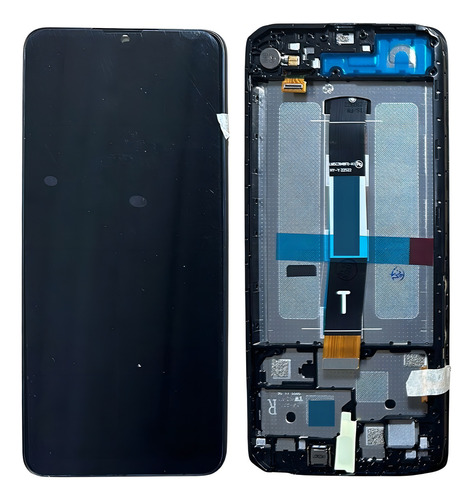 Tela Lcd Frontal Display Touch Compatível Redmi 12c C/aro Cor Preto
