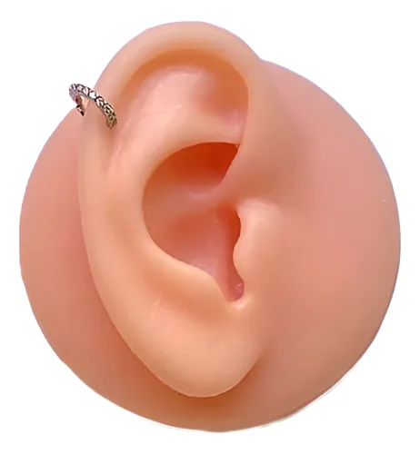 Aro - Piercing Con Relieve Y Adornos En Zircón