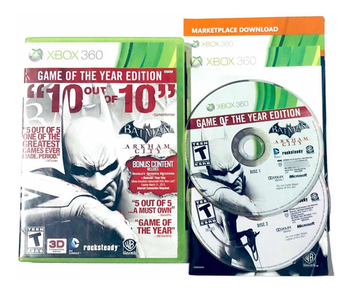 Batman Arkham City Goty - Juego Original Para Xbox 360
