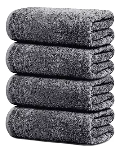 Tens Towels Large Bath Towels, 100% Cotton Towels, 30 x 60 Inches, Extra  Large Bath Towels, Lighter Weight & Super Absorbent, Quick Dry, Perfect Bathroom  Towels for Daily Use 4PK BATH TOWELS SET White