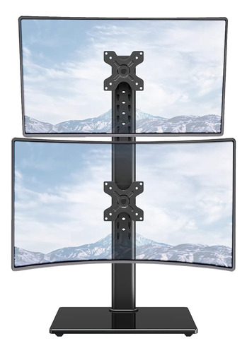 Soporte Vertical De Monitor Dual Mountup, Apila Dos Pantalla