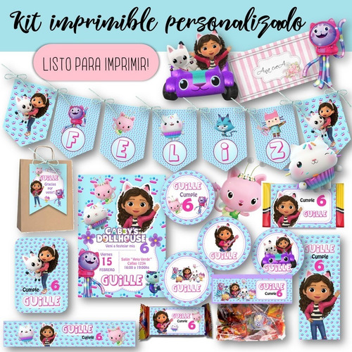 Kit Personalizado La Casa De Muñecas De Gabby Mod.1 Candy
