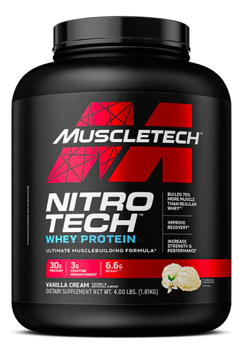 Proteina Nitro Tech 4lbs, Masa Muscular, Envío Gratis!