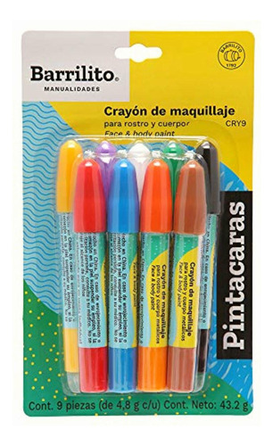 Barrilito Cry9 Crayón De Maquillaje Para Rostro Y Cuerpo, 9