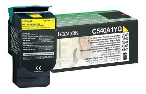 Tóner Lexmark C540a1yg Amarillo C540/543