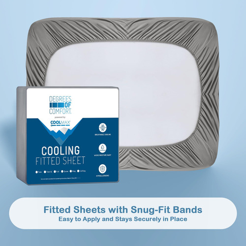 Sábana Bajera Ajustable Coolmax King Suave Y Resistente