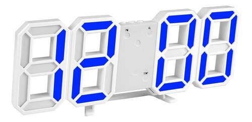 Reloj Digital Números 3d Luz Led Moderno Despertador Usb 