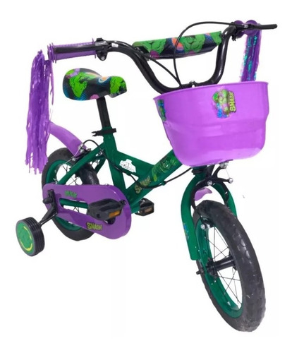 Bicicleta Infantil Rodado 12 Con Rueditas Disney 