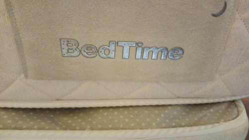 Sommier Base Colchon Bed Time 1.80 X 2.00m Excelente !!! Crema (Usado)