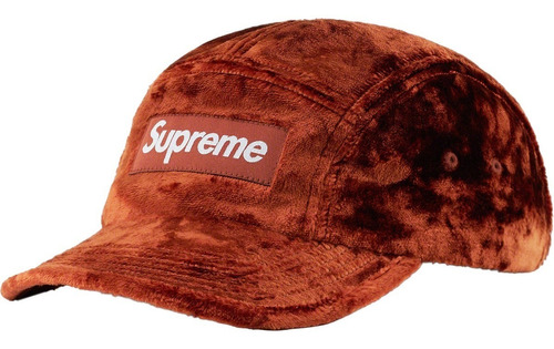 Gorra Supreme Crushed Velvet Camp Cap Box Logo Original Ss22