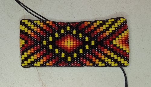 Pulsera Huichol Ajustable De Chaquira Colores 6 Cm 15 Cm