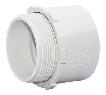 Conector Pvc Conduit 3/4'' Tubrica Empaque De 10 Unidades 