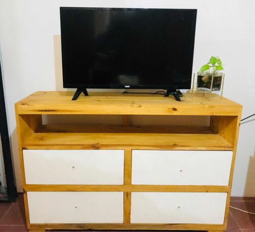 Mueble Rack Tv Cajonera Comoda Nórdico Escandinavo Moderna