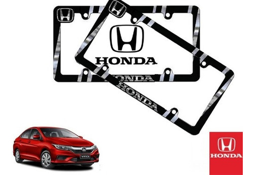 Par Porta Placas Honda City 1.5 2015 Original