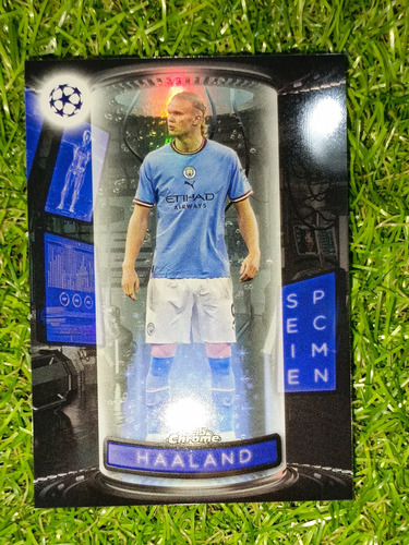 Cv Erling Haaland Refractor 2023 Topps Chrome Specimen Uefa 