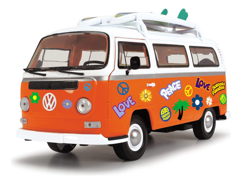 Dickie Toys  Retro Vw Surfer Camper Van Con Unidad De Fricc.