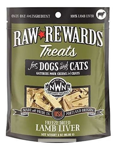 Northwest Naturals Raw Rewards Trata De Hígado Liofilizado (