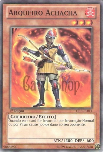 Yu-gi-oh Arqueiro Achacha - Comum Frete Incluso