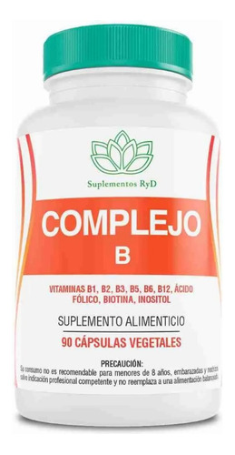 Complejo B 578 Mg 90 Capsulas Vegetales Ryd