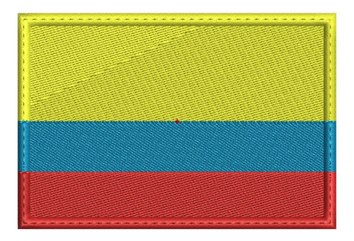 Bandera Bordada De Colombia Parche Bordado De 8cm