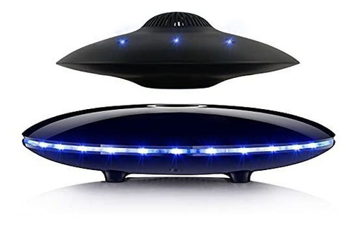 Altavoz Levitante Magnetico Bluetooth Con Luz Led Negro