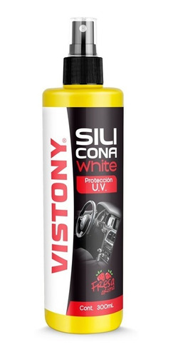 Silicona En Spray White Aroma Fresa X 120ml - Vistony